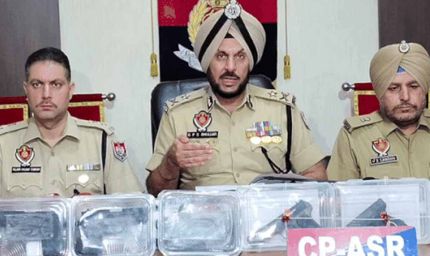 अमृतसर पुलिस की बड़ी कार्रवाई: अंतरराष्ट्रीय हथियार तस्करी नेटवर्क ध्वस्त, 4 आरोपी गिरफ्तार