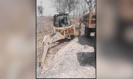 खंडवा में अवैध उत्खनन रोकने गए पटवारी पर जानलेवा हमला, ट्रैक्टर से कुचलने की कोशिश