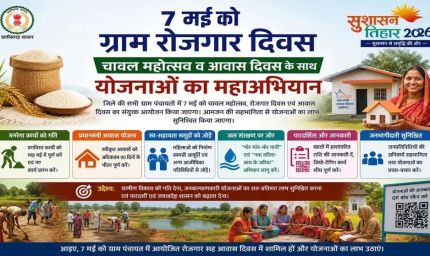 07 मई को ग्राम पंचायतों में चावल महोत्सव, रोजगार और आवास दिवस का त्रिवेणी संगम