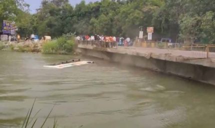 कानपुर में बड़ा हादसा: यात्रियों से भरी बस नहर में गिरी, कई घायल