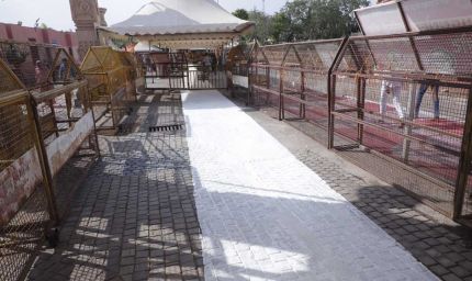 महाकाल मंदिर में 13,000 स्क्वेयर फीट में बन रहा हीट प्रूफ पाथ-वे, श्रद्धालुओं की सुविधा के लिए