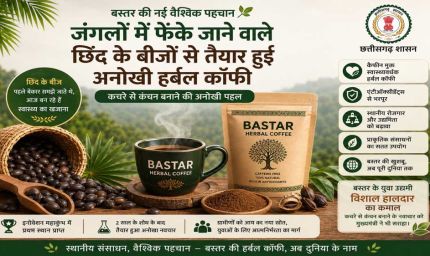 रायपुर : बस्तर की नई वैश्विक पहचान: जंगलों में फेंके जाने वाले छिंद के बीजों से तैयार हुई अनोखी हर्बल कॉफी
