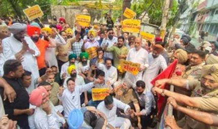 ED कार्रवाई के विरोध में AAP का बड़ा प्रदर्शन, भाजपा महासचिव के घर पहुंचे मंत्री और विधायक