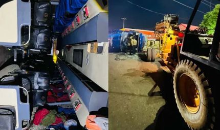 पंजाब के जीरकपुर में बड़ा सड़क हादसा! मनाली से दिल्ली जा रही यात्रियों से भरी बस पलटी, 20 से ज्यादा घायल
