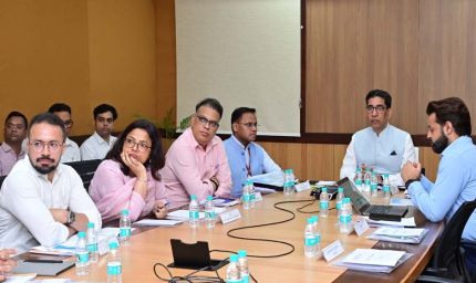 भारत सरकार के भूमि संसाधन सचिव ने छत्तीसगढ़ के मुख्य सचिव से की सौजन्य भेंट