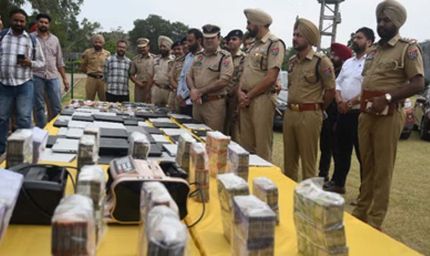 लुधियाना में अंतरराष्ट्रीय साइबर ठग गिरोह का भंडाफोड़, 132 आरोपी गिरफ्तार; करोड़ों की नकदी बरामद
