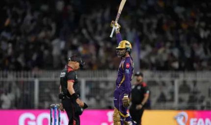 KKR का रन तूफान, GT के सामने 248 रनों का विशाल लक्ष्य; फिन एलेन, रघुवंशी और ग्रीन की फिफ्टी