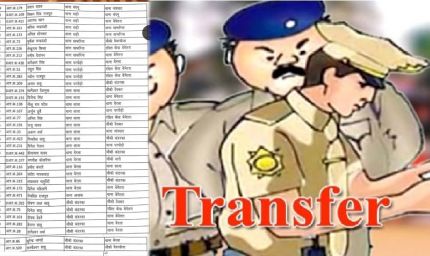 पुलिस विभाग में बड़ा प्रशासनिक फेरबदल, कई ASI और प्रधान आरक्षकों के तबादले
