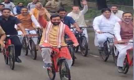 सुखना लेक पर CM सैनी की मॉर्निंग वॉक, साइकिलिंग कर दिया फिटनेस और स्वास्थ्य का संदेश