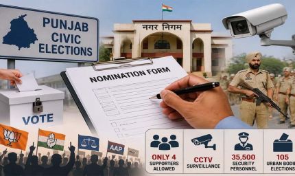 पंजाब निकाय चुनाव आज, 7555 उम्मीदवार मैदान में; 36 लाख से ज्यादा वोटर करेंगे मतदान