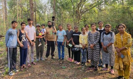 बारनवापारा के देवपुर जंगल में दिखी दुर्लभ विशाल भारतीय गिलहरी