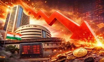 शेयर बाजार में हाहाकार! सेंसेक्स 1100 अंक लुढ़का, निवेशकों में मची दहशत