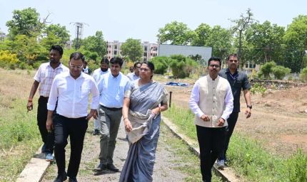 नगरीय प्रशासन विभाग की सचिव शंगीता आर. ने विकास कार्यों का किया निरीक्षण