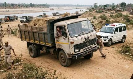 रांची में बालू माफियाओं का आतंक, पुलिस पर गाड़ियां चढ़ाने की कोशिश