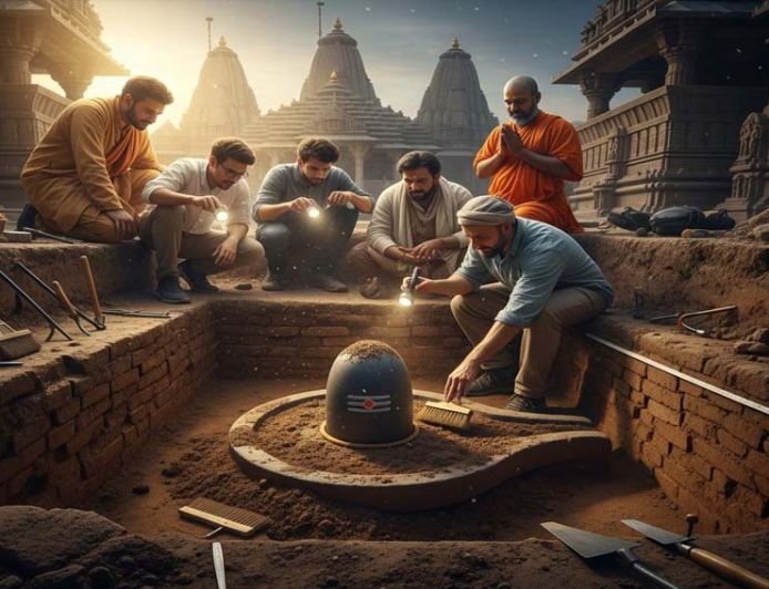 महाकालेश्वर मंदिर परिसर में हुआ बड़ा खुलासा, मिली एक और शिवलिंग और गुफानुमा संरचना