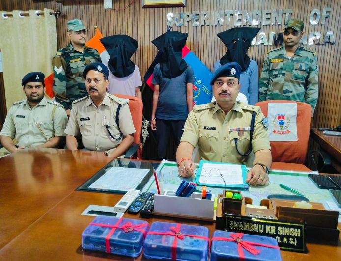 जामताड़ा में साइबर ठगी गिरोह का भंडाफोड़, 5 आरोपी गिरफ्तार