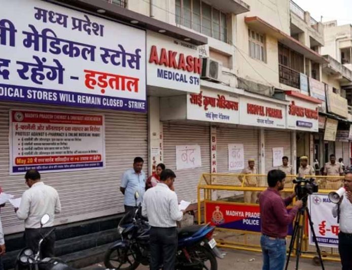 मध्यप्रदेश में 20 मई को दवाइयों की सप्लाई ठप, भोपाल सहित पूरे प्रदेश के मेडिकल स्टोर्स रहेंगे बंद