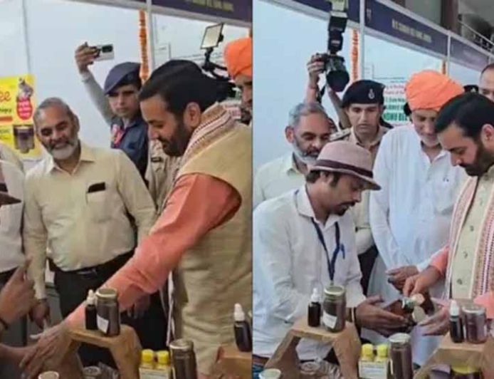 झज्जर के मधुमक्खी पालक विनय फोगाट के हनी विनेगर और बी प्रोबायोटिक पर फिदा हुए सीएम सैनी