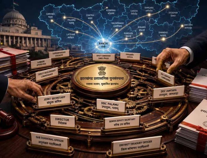 झारखंड में बड़ा प्रशासनिक फेरबदल, 66 JAS अफसरों का तबादला