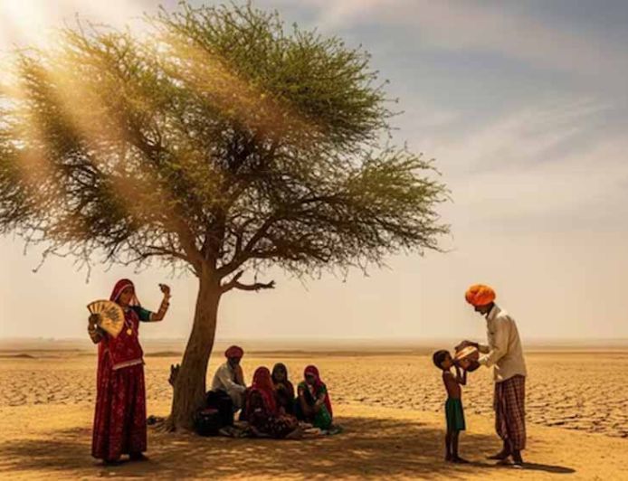राजस्थान में भीषण गर्मी, श्रीगंगानगर 48.2°C के साथ सबसे गर्म