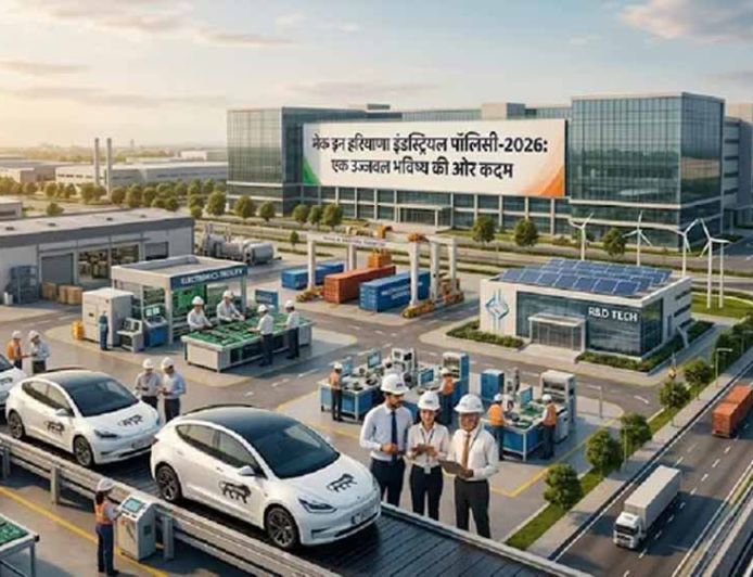 हरियाणा में नई औद्योगिक नीति-2026 लागू, राज्य बनेगा बड़ा मैन्युफैक्चरिंग हब