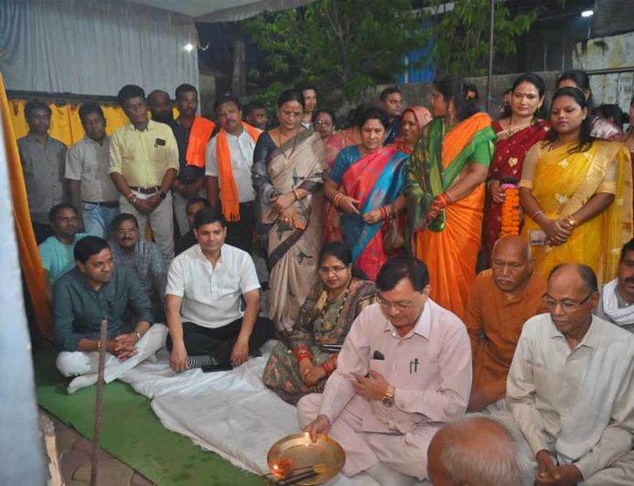 विभिन्न वार्डो में 01 करोड़ 80 लाख रू. के विकास कार्यो का हुआ भूमिपूजन एवं लोकार्पण