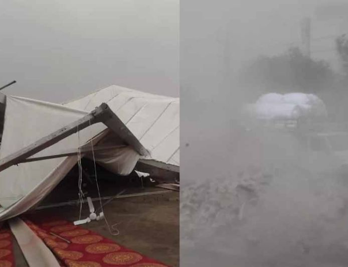 हरियाणा में आंधी का कहर, 340 बिजली खंभे और 50 ट्रांसफार्मर धराशायी