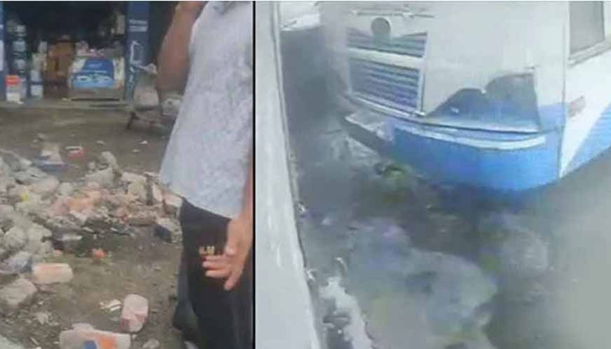 Jammu-Amritsar National Highway पर बड़ा हादसा: हरियाणा रोडवेज बस दुकानों में घुसी