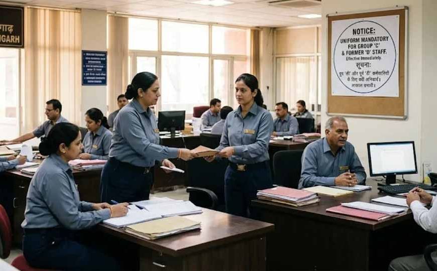 चंडीगढ़ एस्टेट ऑफिस में नया ड्रेस कोड लागू, ग्रुप C और पूर्व D कर्मचारियों के लिए यूनिफॉर्म जरूरी