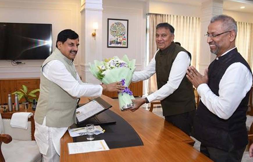 मुख्यमंत्री डॉ. यादव से ग्रीनको ग्रुप के कार्यकारी निदेशक बंडारू ने की भेंट
