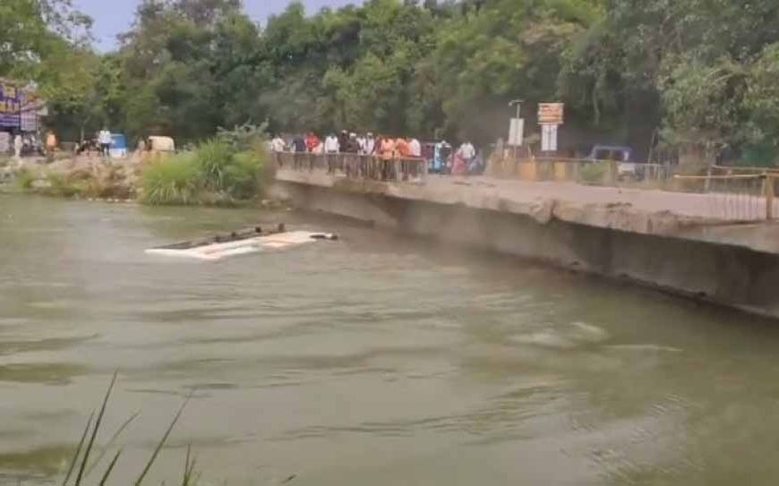 कानपुर में बड़ा हादसा: यात्रियों से भरी बस नहर में गिरी, कई घायल