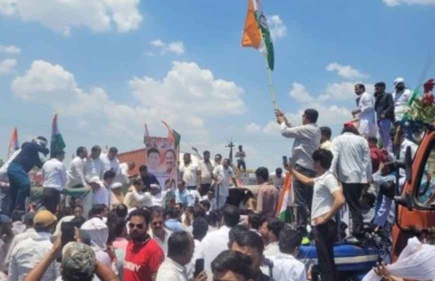 किसानों के मुद्दे पर कांग्रेस का चक्काजाम, MP के हाईवे पर घंटों थमी रफ्तार
