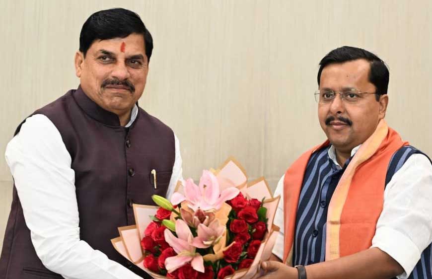 मुख्यमंत्री मोहन यादव ने नई दिल्ली में राष्ट्रीय अध्यक्ष नितिन नबीन से की सौजन्य मुलाकात, समसामयिक मुद्दों पर चर्चा