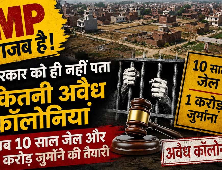 MP गजब है! सरकार को ही नहीं पता कितनी अवैध कॉलोनियां, अब 10 साल जेल और 1 करोड़ जुर्माने की तैयारी