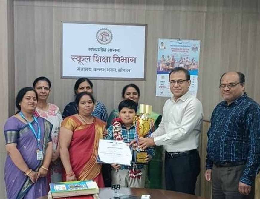 सांदीपनि विद्यालय के छात्र आराध्य ने बढ़ाया प्रदेश का मान