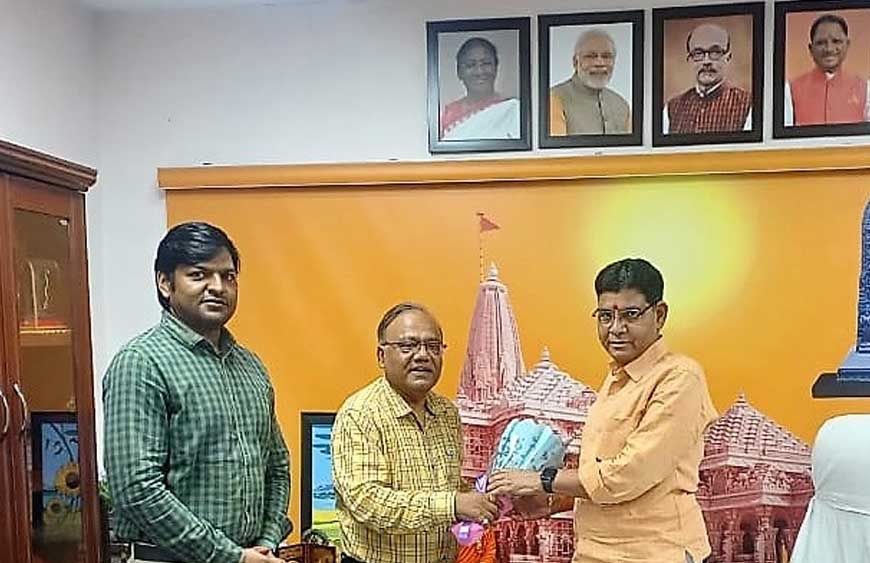 उच्च शिक्षा मंत्री से कुलपति प्रो. मनोज दयाल की शिष्टाचार भेंट