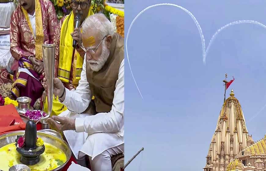 पीएम मोदी बोले, ‘यहां आकर धन्य महसूस कर रहा हूं’, सोमनाथ अमृत महोत्सव में लिया भाग