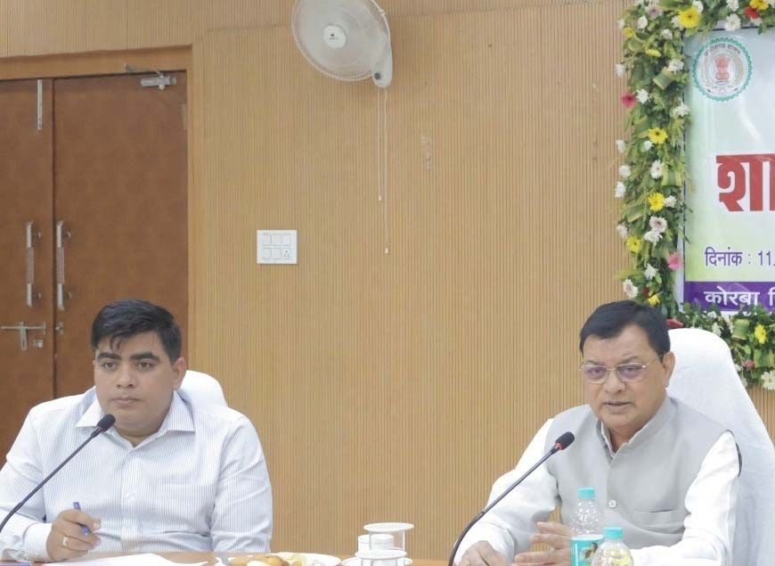 कोरबा जिले के विकास का महत्वपूर्ण आधार है डीएमएफ - मंत्री लखनलाल देवांगन