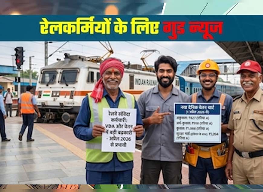 Railway DA Hike: रेलवे कर्मचारियों को बड़ा तोहफा, बढ़ा महंगाई भत्ता; 4 महीने का एरियर भी मिलेगा