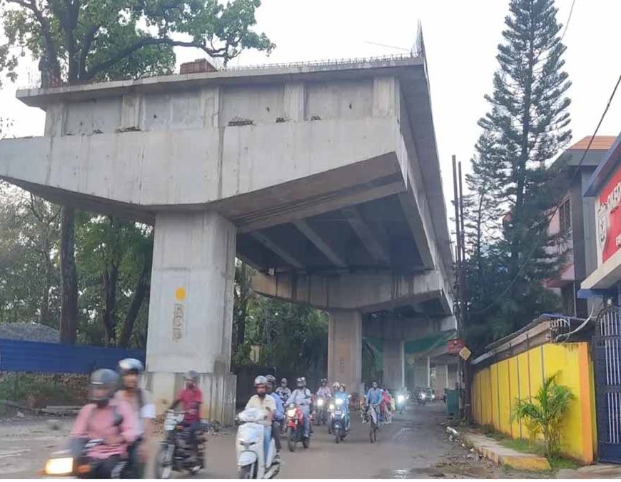 रांची में कांटाटोली-सिरमटोली कनेक्टिंग फ्लाईओवर निर्माण धीमा, भू-अर्जन बनी बाधा