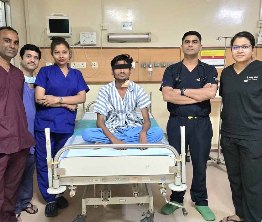 10 साल से खाँसी में खून की समस्या झेल रहे युवक को अम्बेडकर अस्पताल में मिली नई जिंदगी