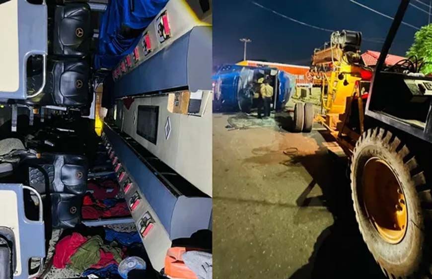 पंजाब के जीरकपुर में बड़ा सड़क हादसा! मनाली से दिल्ली जा रही यात्रियों से भरी बस पलटी, 20 से ज्यादा घायल