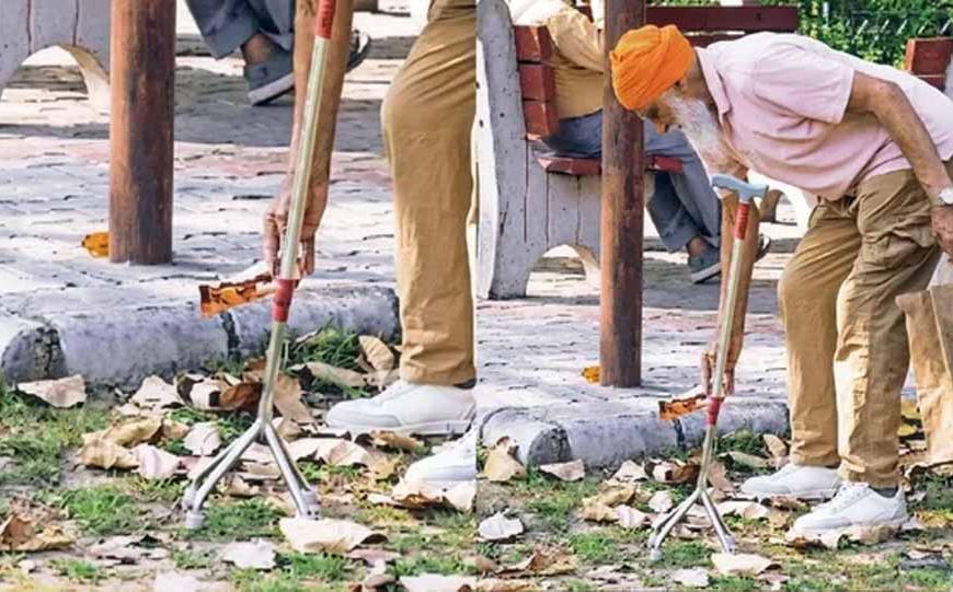 84 की उम्र में भी देशसेवा का जज्बा, पार्कों से कूड़ा हटाकर मिसाल बने रिटायर्ड नेवी अफसर