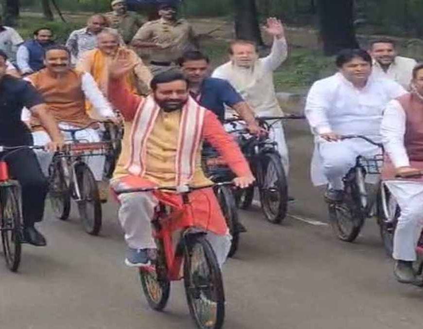 सुखना लेक पर CM सैनी की मॉर्निंग वॉक, साइकिलिंग कर दिया फिटनेस और स्वास्थ्य का संदेश