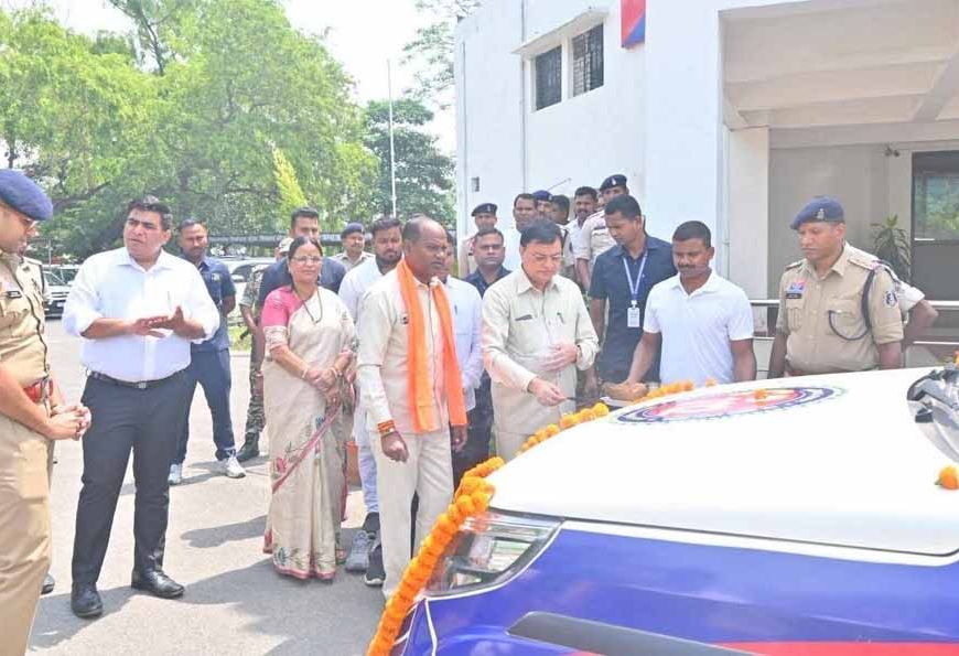 कोरबा जिले को मिली 22 नए डायल 112 वाहनों की सौगात