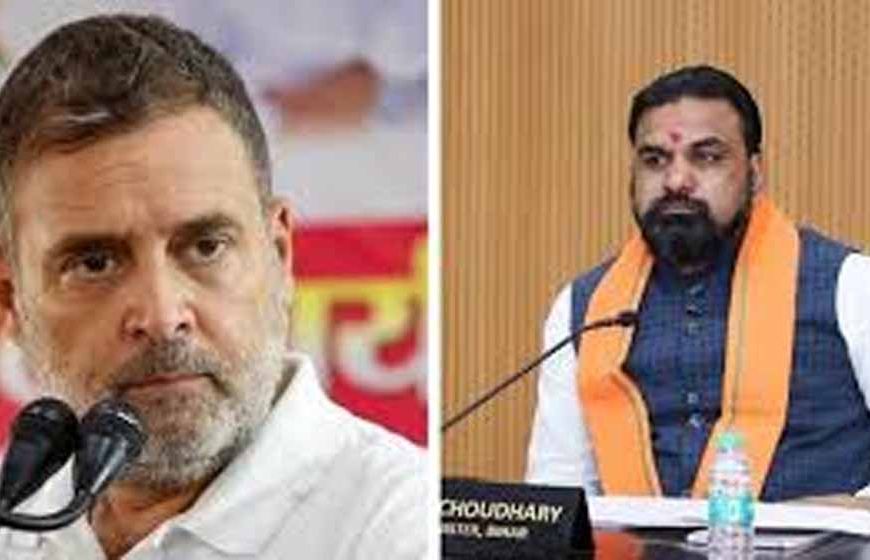 सम्राट चौधरी, जीतन राम मांझी और चिराग पासवान का राहुल गांधी पर हमला