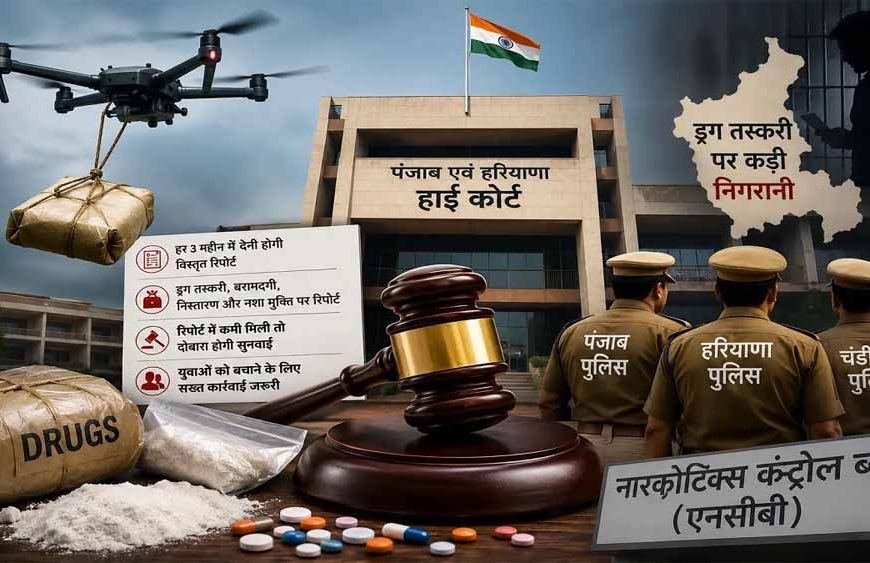 ड्रग तस्करी और ड्रोन नेटवर्क पर हाईकोर्ट सख्त, NCB से मांगी हर 3 महीने की रिपोर्ट