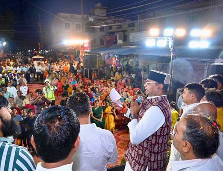 मंत्री  विश्वास सारंग ने किया करोड़ों की लागत से होने वाले विकास कार्यों का भूमि-पूजन
