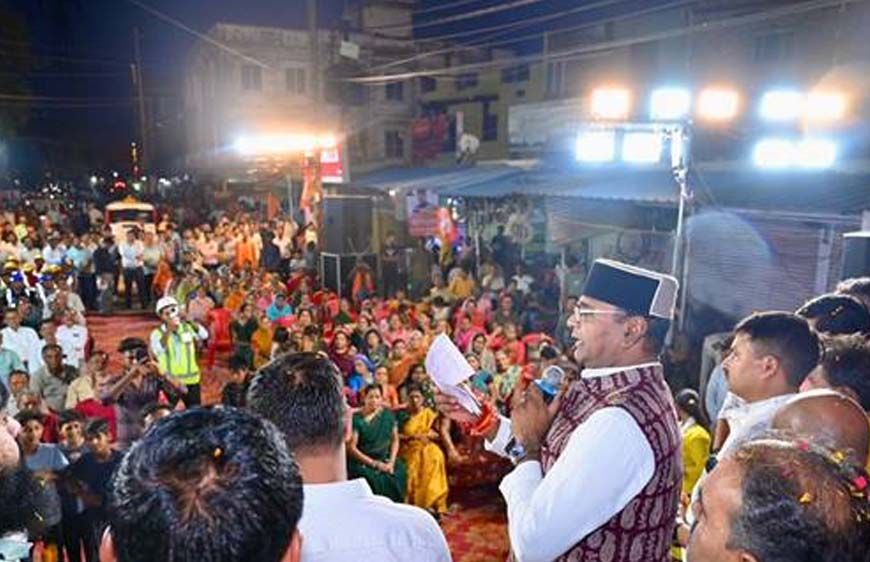 मंत्री विश्वास सारंग ने किया करोड़ों की लागत से होने वाले विकास कार्यों का भूमि-पूजन