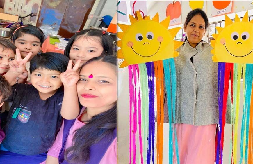 डिजिटल दीदी पूनम खेल-खेल में संवार रही नौनिहालों का भविष्य